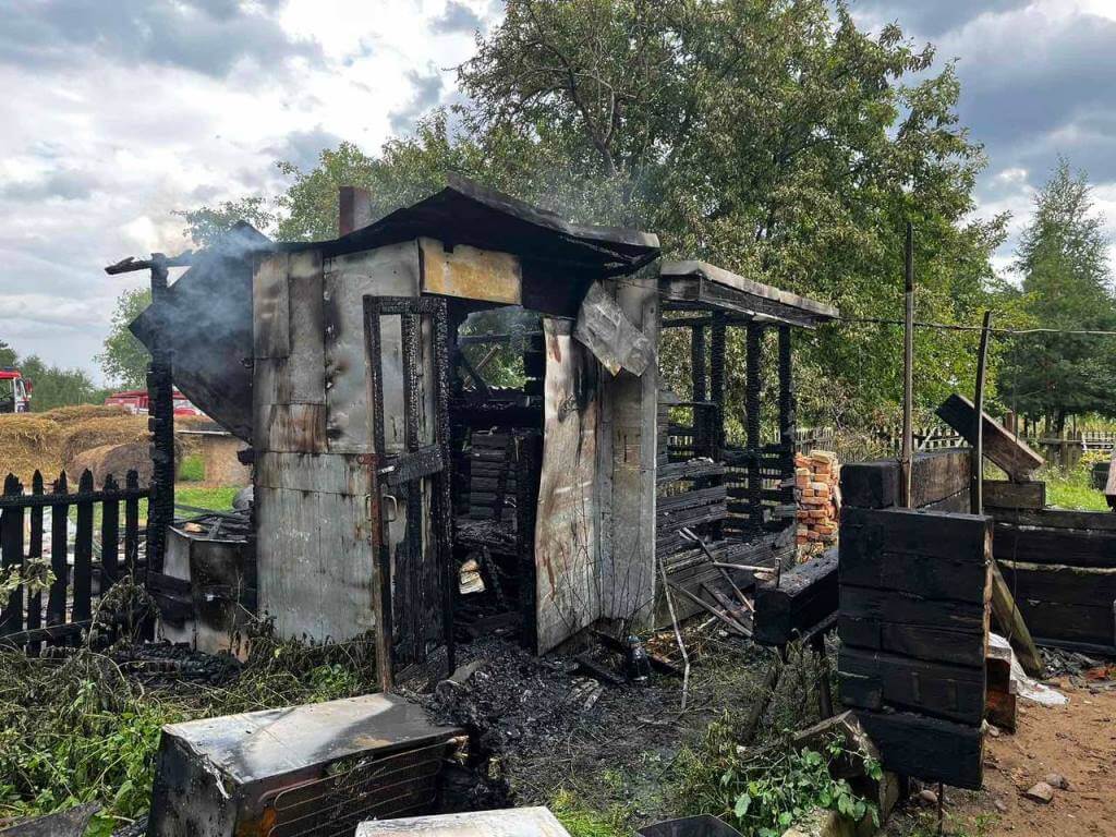 Пожар в Севрюках Барановичского района МЧС